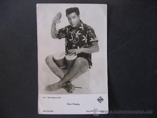 Cine: RARA POSTAL FOTOGRAFICA DE ELVIS PRESLEY.CINE