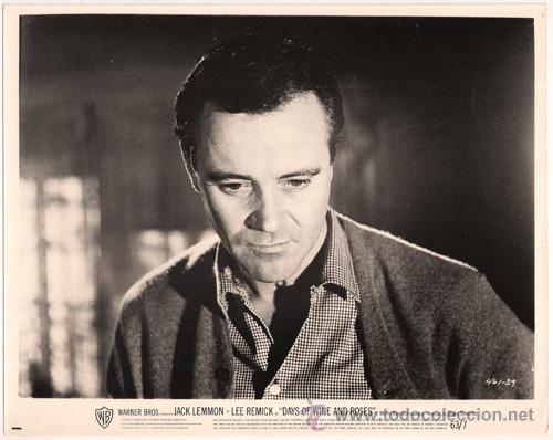 Kino: FCJ 11390D JACK LEMMON DIAS DE VINO Y ROSAS FOTO B/N ORIGINAL AMERICANA