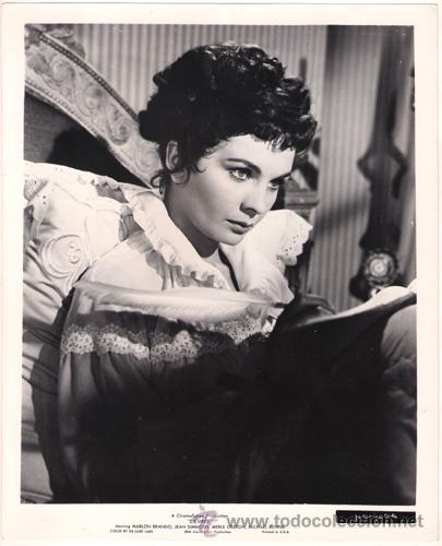 Cin&eacute;ma: FCJ 11391D JEAN SIMMONS DESIREE FOTO B/N ORIGINAL AMERICANA