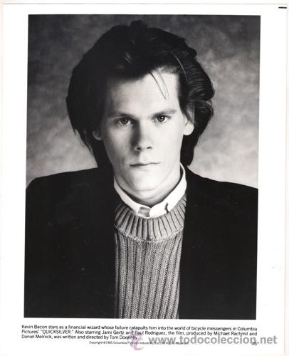 Cin&eacute;ma: FCJ 7289 KEVIN BACON QUICKSILVER FOTO B/N ORIGINAL AMERICANA