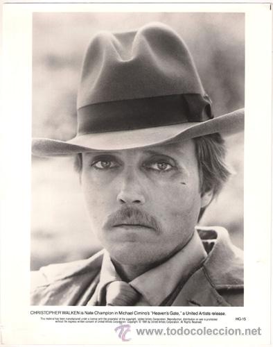 Cin&eacute;ma: FCJ 7292 CHRISTOPHER WALKEN LA PUERTA DEL CIELO FOTO B/N ORIGINAL AMERICANA