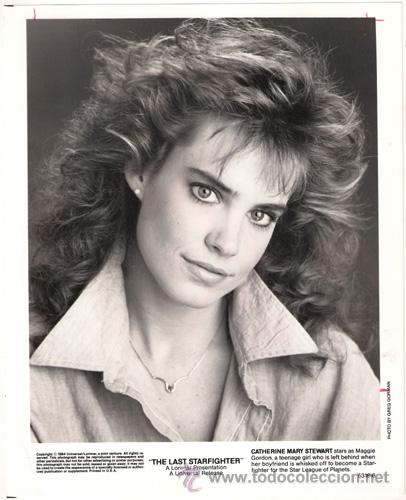 Cin&eacute;ma: FCJ 7354 CATHERINE MARY STEWART STARFIGHTER LA AVENTURA COMIENZA FOTO B/N ORIGINAL AMERICANA