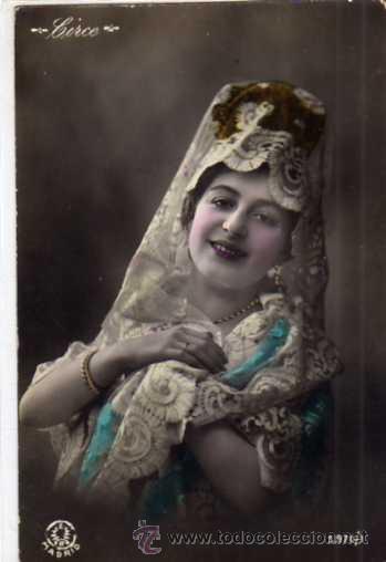 Cinema: Artista. Cupletista.  Circe. Mantilla. Espa&ntilde;ola.