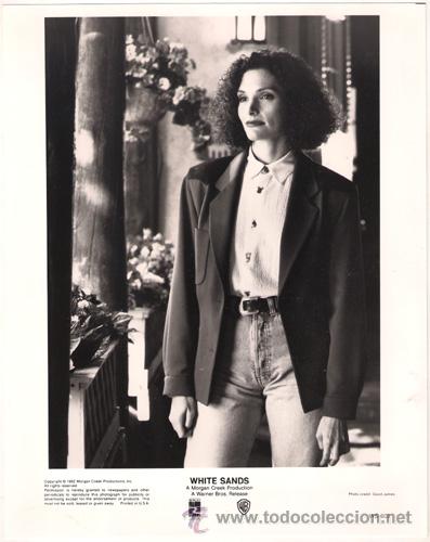 Kino: FCJ 7405 MARY ELIZABETH MASTRANTONIO ARENAS BLANCAS FOTO B/N ORIGINAL AMERICANA