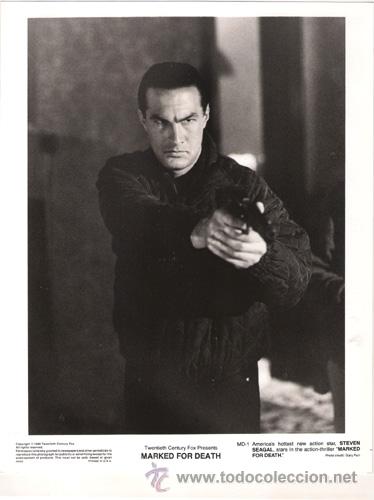 Cin&eacute;ma: FCJ 7432 STEVEN SEAGAL MARCADO POR LA MUERTE FOTO B/N ORIGINAL AMERICANA