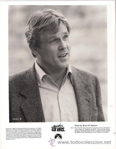 Cin&eacute;ma: FCJ 7466 NICK NOLTE CUARENTA Y OCHO HORAS MAS FOTO B/N ORIGINAL AMERICANA