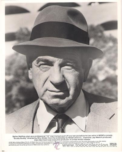 Cin&eacute;ma: FCJ 7474 WALTER MATTHAU AQUI UN AMIGO FOTO B/N ORIGINAL AMERICANA