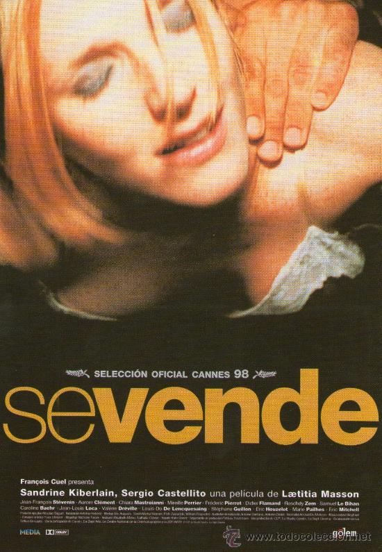 Cine: SE VENDE - SANDRINE KIBERLAIN - CANNES 98 - POSTAL CINE