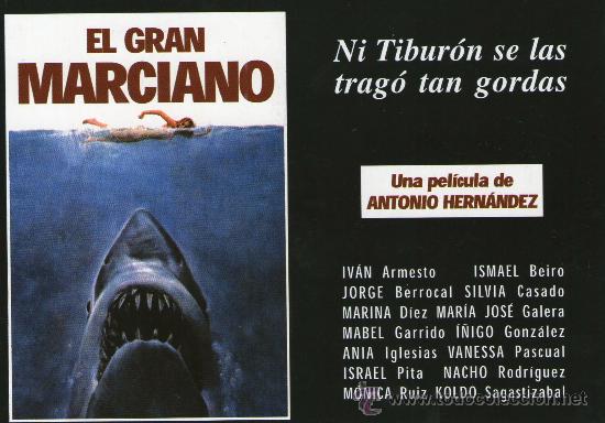 Cine: EL GRAN MARCIANO - ANTONIO HERNANDEZ - POSTAL CINE  PROGRAMA DE MANO CINE TIPO POSTAL