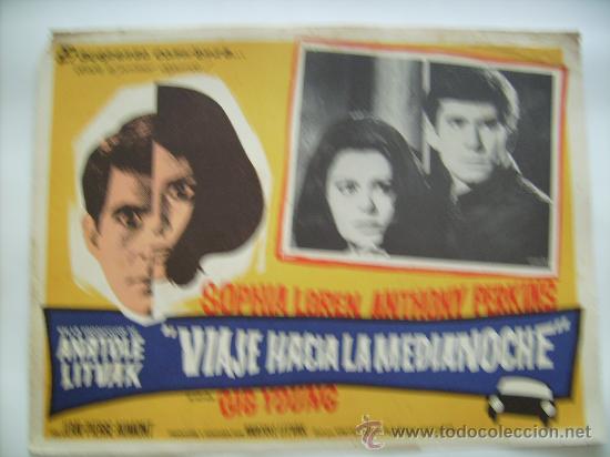 Cine: UN ABISMO ENTRE LOS DOS, con Sofia Loren. FOTOCROMO MEJICANO.