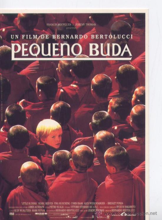 Cine: POSTAL TEMA CINE, EL PEQUE&Ntilde;O BUDA , DE BERNARDO BERTOLUCCI