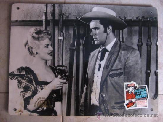 Cine: PATRULLA EN RIO GRANDE. CARTON. Tim Holt, Richard Martin, Jane Nigh, Douglas fowlwy, Cleo Moore...