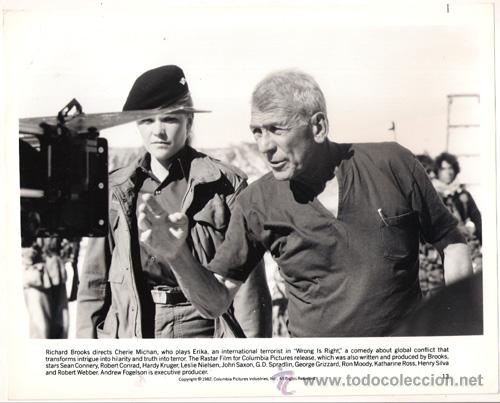 Cin&eacute;ma: FCJ 11619D RICHARD BROOKS CHERIE MICHAN OBJETIVO MORTAL DIRECTOR FOTO B/N ORIGINAL AMERICANA