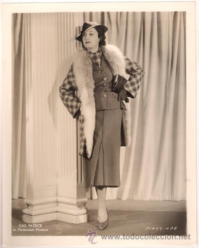 Cine: FCJ 12781D GAIL PATRICK FOTO B/N ORIGINAL AMERICANA
