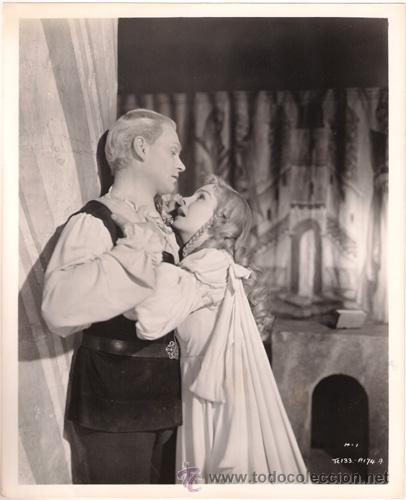 Cin&eacute;ma: FCJ 11961D LAURENCE OLIVIER JEAN SIMMONS HAMLET SHAKESPEARE FOTO B/N ORIGINAL AMERICANA