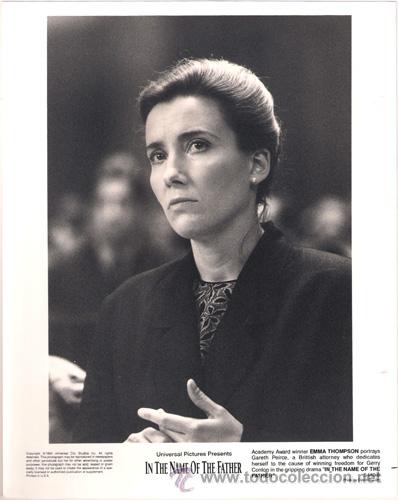 Cin&eacute;ma: FCJ 7733 EMMA THOMPSON EN EL NOMBRE DEL PADRE FOTO B/N ORIGINAL AMERICANA