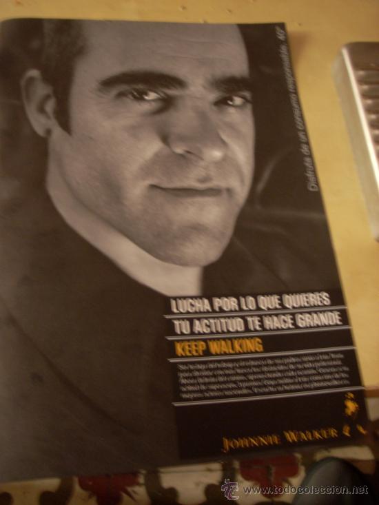 Cine: Publicidad en prensa de Johnnie Walker, con Luis Tosar.