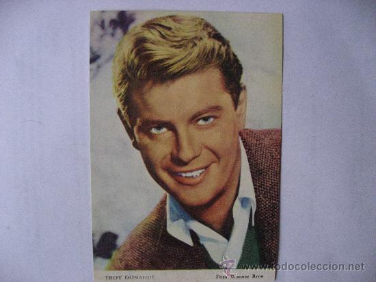 Cine: POSTAL DE TROY DONAHUE.FOTO WARNER BROS.