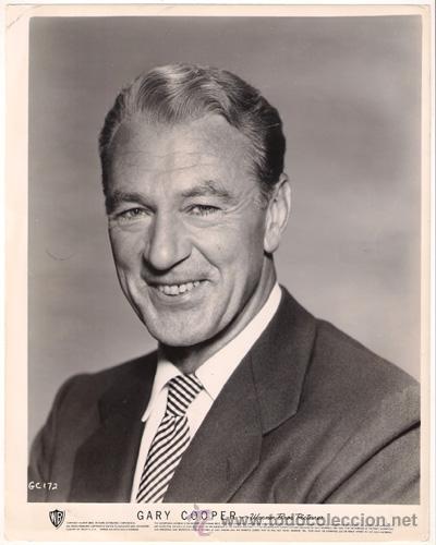 Cine: F9924D GARY COOPER FOTO B/N ORIGINAL AMERICANA