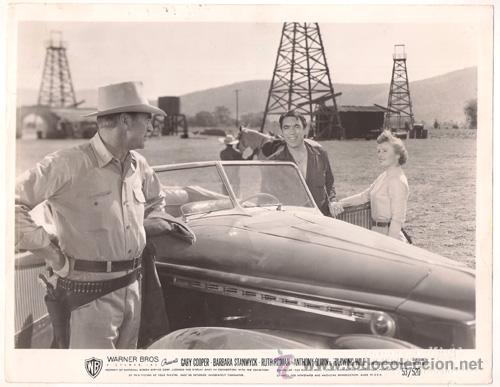 Cine: F29580D GARY COOPER BARBARA STANWYCK ANTHONY QUINN SOPLO SALVAJE FOTO B/N ORIGINAL AMERICANA