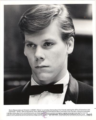 Kino: F4800 KEVIN BACON DINER FOTO B/N ORIGINAL AMERICANA