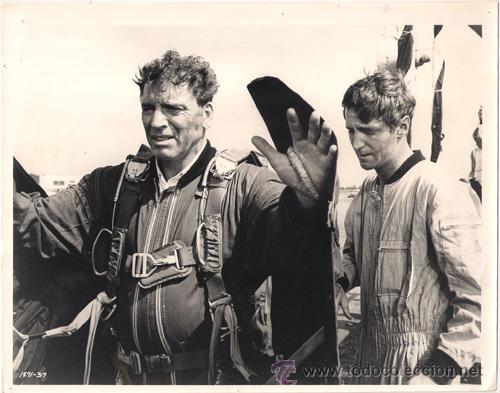 Kino: F4812 BURT LANCASTER LOS TEMERARIOS DEL AIRE FOTO B/N ORIGINAL AMERICANA