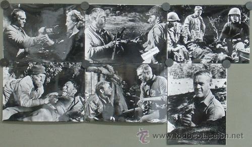 Kino: F28096D COMANDO STEVE MCQUEEN 6 FOTOS B/N ORIGINALES ESPA&Ntilde;OLAS