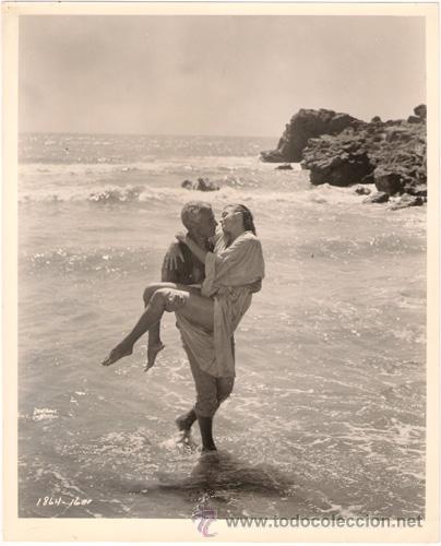 Cine: F27889D ESTHER WILLIAMS JEFF CHANDLER RAW WIND IN EDEN FOTO B/N ORIGINAL AMERICANA