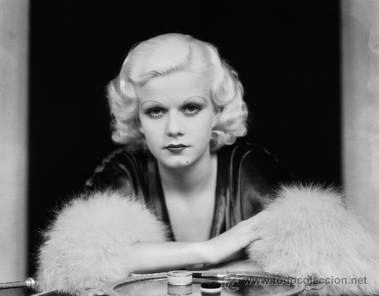 Cine: JEAN HARLOW FOTO (INMEJORABLE CALIDAD) MEDIDAS 20X30 APROXIMADAMENTE