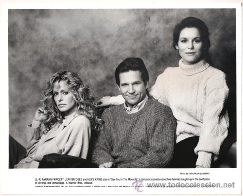 Kino: F4986 FARRAH FAWCETT JEFF BRIDGES ALICE KRIGE AMORES COMPARTIDOS FOTO B/N ORIGINAL AMERICANA