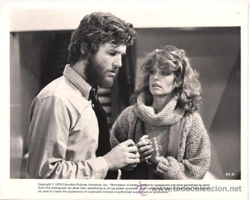 Cin&eacute;ma: F4989 FARRAH FAWCETT MAJORS JEFF BRIDGES ALGUIEN MATO A SU MARIDO FOTO B/N ORIGINAL AMERICANA
