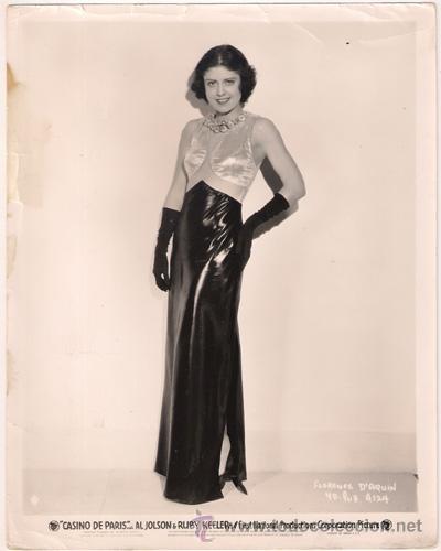 Kino: F28321D FLORENCE D'AQUIN CASINO DE PARIS FOTO B/N ORIGINAL AMERICANA