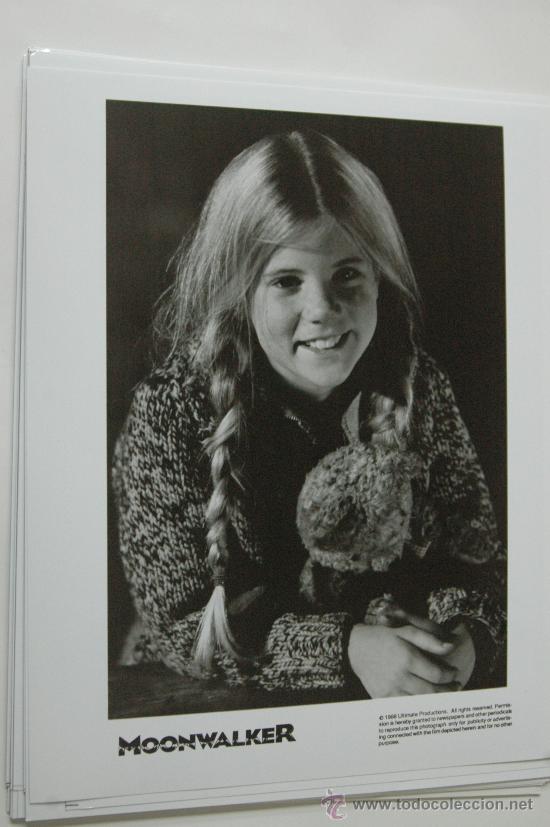 Cine: moonwalker - foto original en b/n 20 x 25 cm - michael jackson