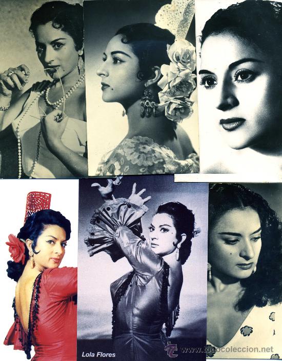 Cine: LOLA FLORES. 50 FOTOS, sobre 10 X 15 cms..