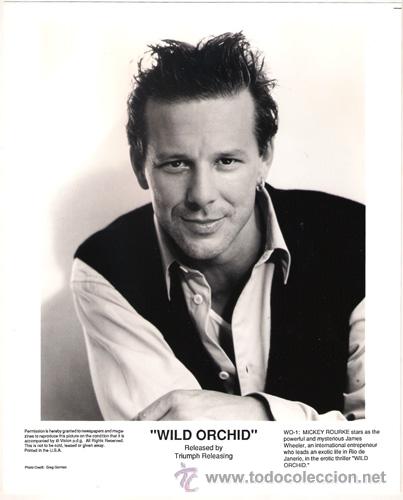 Cin&eacute;ma: FCJ 7918 MICKEY ROURKE ORQUIDEA SALVAJE FOTO B/N ORIGINAL AMERICANA