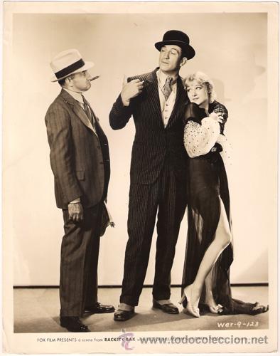 Kino: FCJ 13067D VICTOR MCLAGLEN GRETA NISSEN RACKETY RAX FOTO B/N ORIGINAL AMERICANA