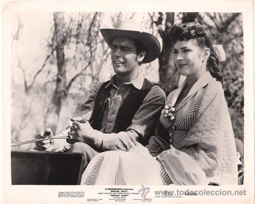 Cine: FCJ 7950 ROBERT WAGNER JEAN PETERS LANZA ROTA FOTO B/N ORIGINAL AMERICANA