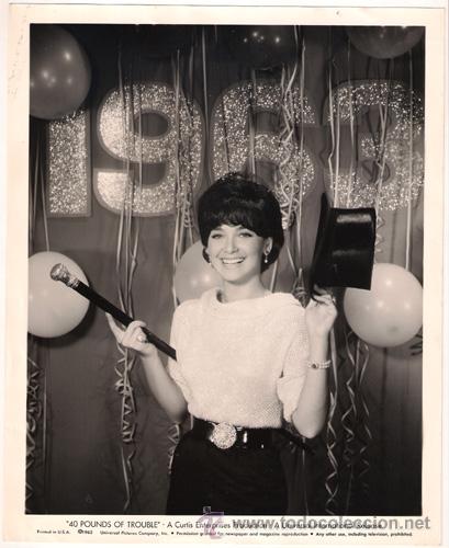 Cin&eacute;ma: FCJ 12736D SUZANNE PLESHETTE 40 POUNDS OF TROUBLE FOTO B/N ORIGINAL AMERICANA