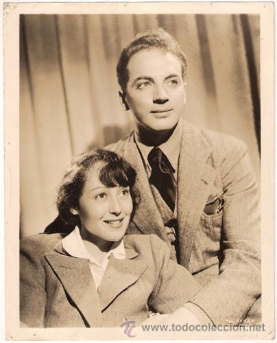 Cine: FCJ 13064D LUISE RAINER CLIFFORD ODETS FOTO B/N ORIGINAL AMERICANA