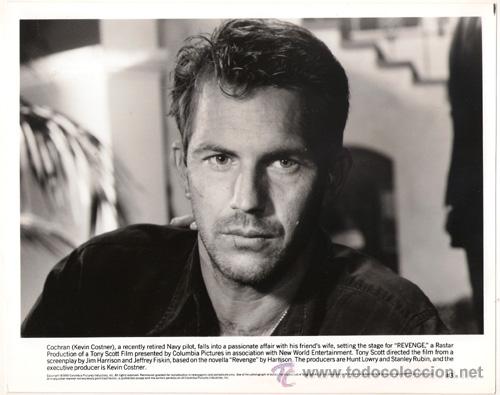 Cine: FCJ 7982 KEVIN COSTNER REVENGE VENGANZA FOTO B/N ORIGINAL AMERICANA