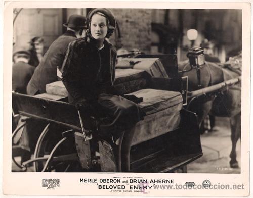 Cine: FCJ 12732D MERLE OBERON ADORABLE ENEMIGA FOTO ORIGINAL B/N INGLESA