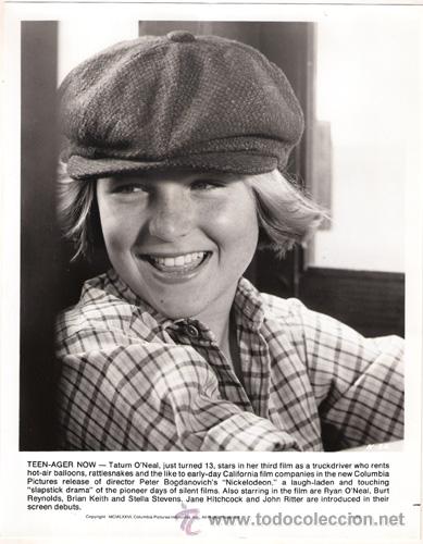 Cine: FCJ 8052 TATUM O'NEAL ASI EMPEZO HOLLYWOOD FOTO B/N ORIGINAL AMERICANA