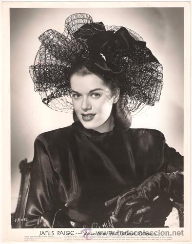 Cine: FCJ 13058D JANIS PAIGE FOTO B/N ORIGINAL AMERICANA