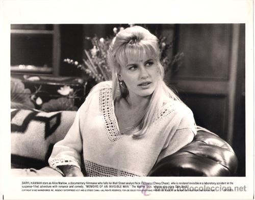 Cin&eacute;ma: FCJ 8081 DARYL HANNAH MEMORIAS DE UN HOMBRE INVISIBLE FOTO B/N ORIGINAL AMERICANA
