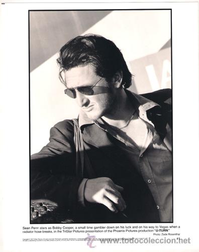 Cine: FCJ 8114 SEAN PENN GIRO AL INFIERNO FOTO B/N ORIGINAL AMERICANA