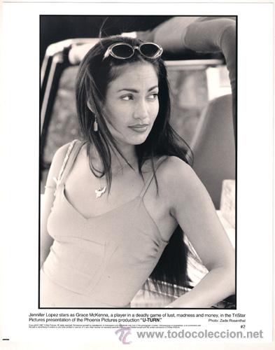 Kino: FCJ 8115 JENNIFER LOPEZ GIRO AL INFIERNO FOTO B/N ORIGINAL AMERICANA