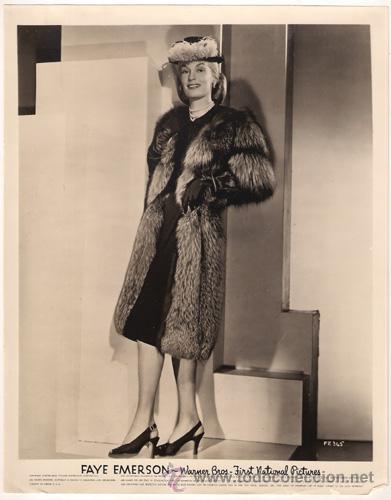 Cine: FCJ 12713D FAYE EMERSON FOTO B/N ORIGINAL AMERICANA