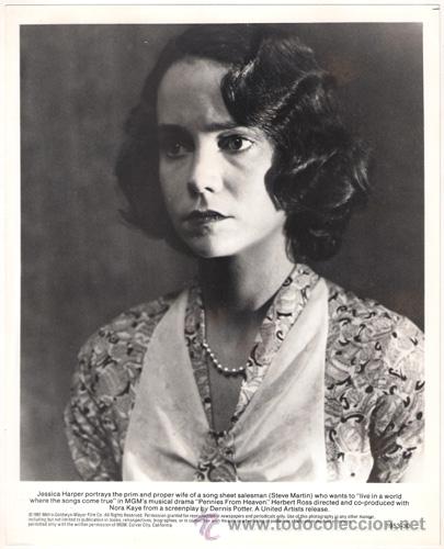 Cine: FCJ 8169 JESSICA HARPER PENNIES FROM HEAVEN DINERO CAIDO DEL CIELO FOTO B/N ORIGINAL AMERICANA