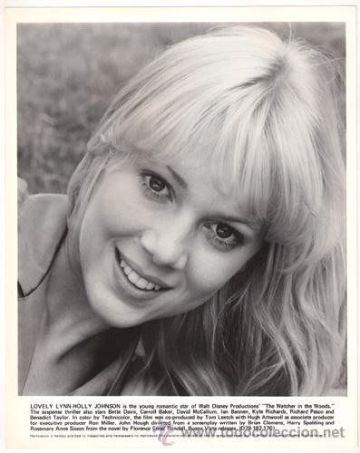 Cin&eacute;ma: FCJ 14103D LYNN HOLLY JOHNSON THE WATCHER IN THE WOODS FOTO B/N ORIGINAL AMERICANA