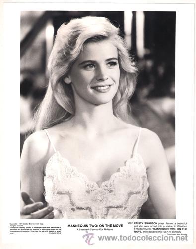 Cin&eacute;ma: FCJ 8225 KRISTY SWANSON MANNEQUIN TWO ON THE MOVE FOTO B/N ORIGINAL AMERICANA